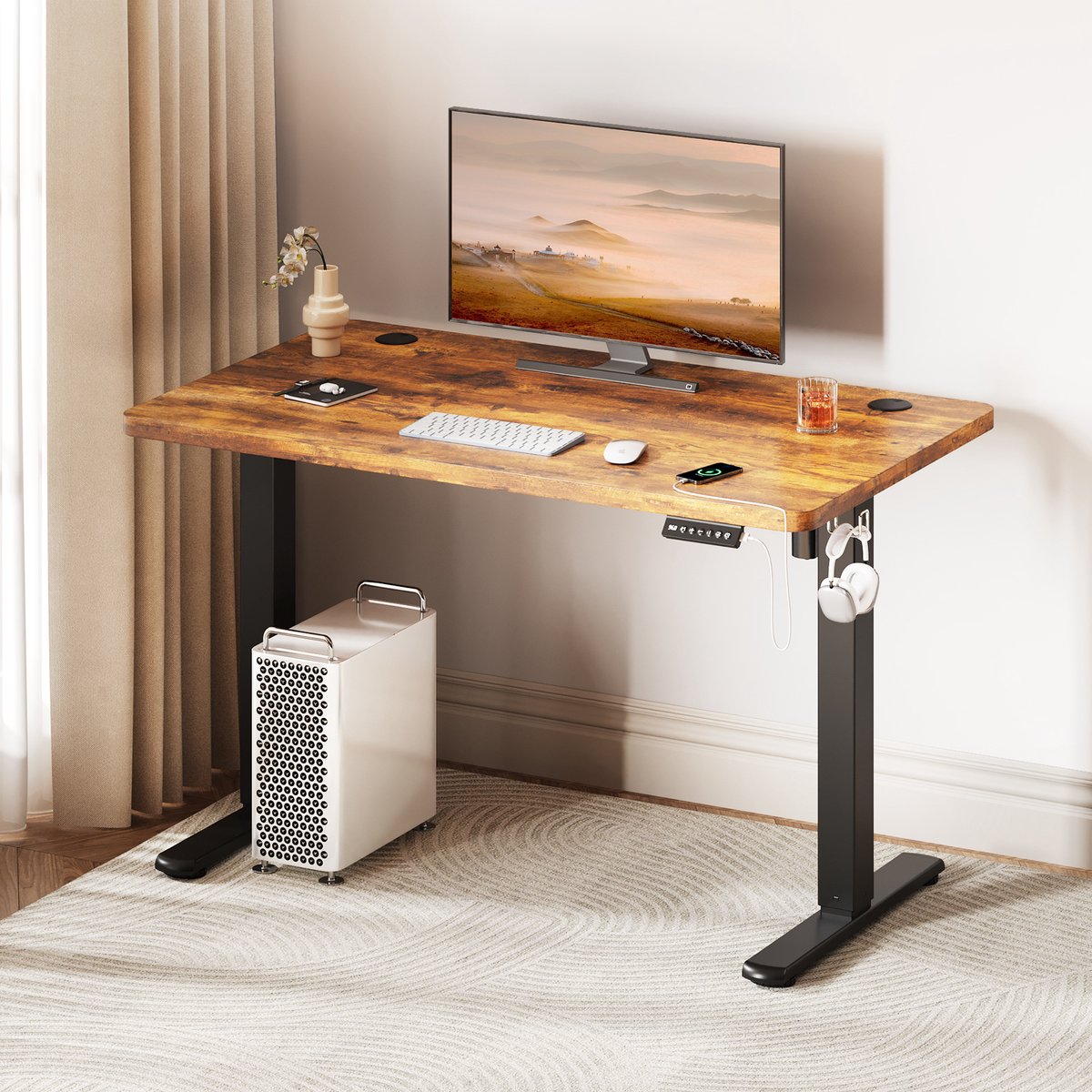 Devoko Zit-Sta Bureau 100x60 cm - Bruin