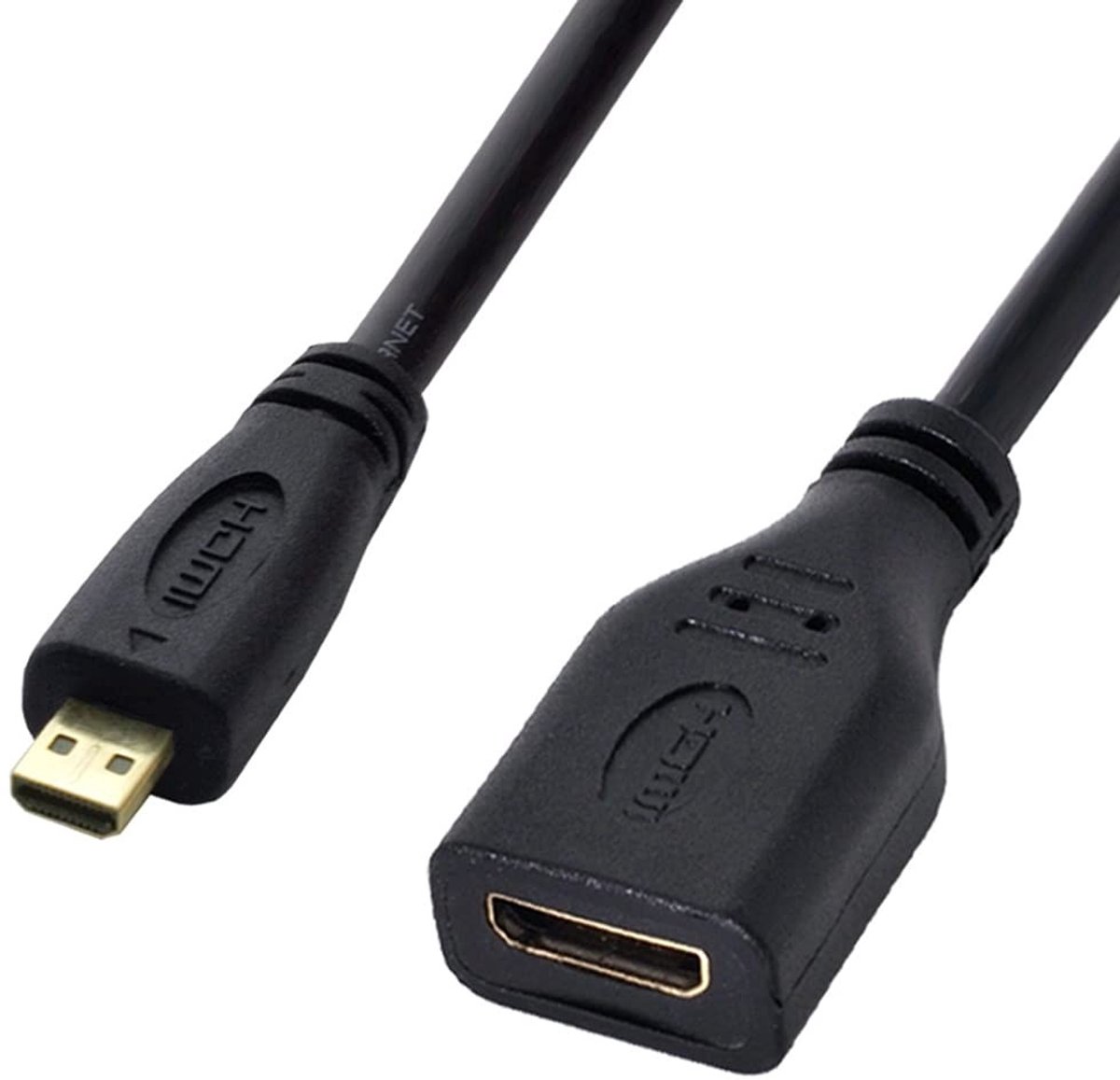 Micro HDMI naar Mini HDMI Verlengkabel 10cm voor Laptop PC HDTV
