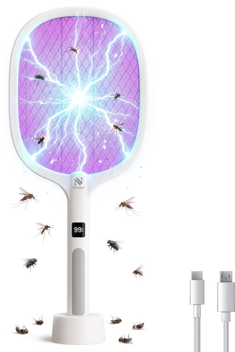 Nuvance Elektrische Vliegenmepper en Muggenlamp