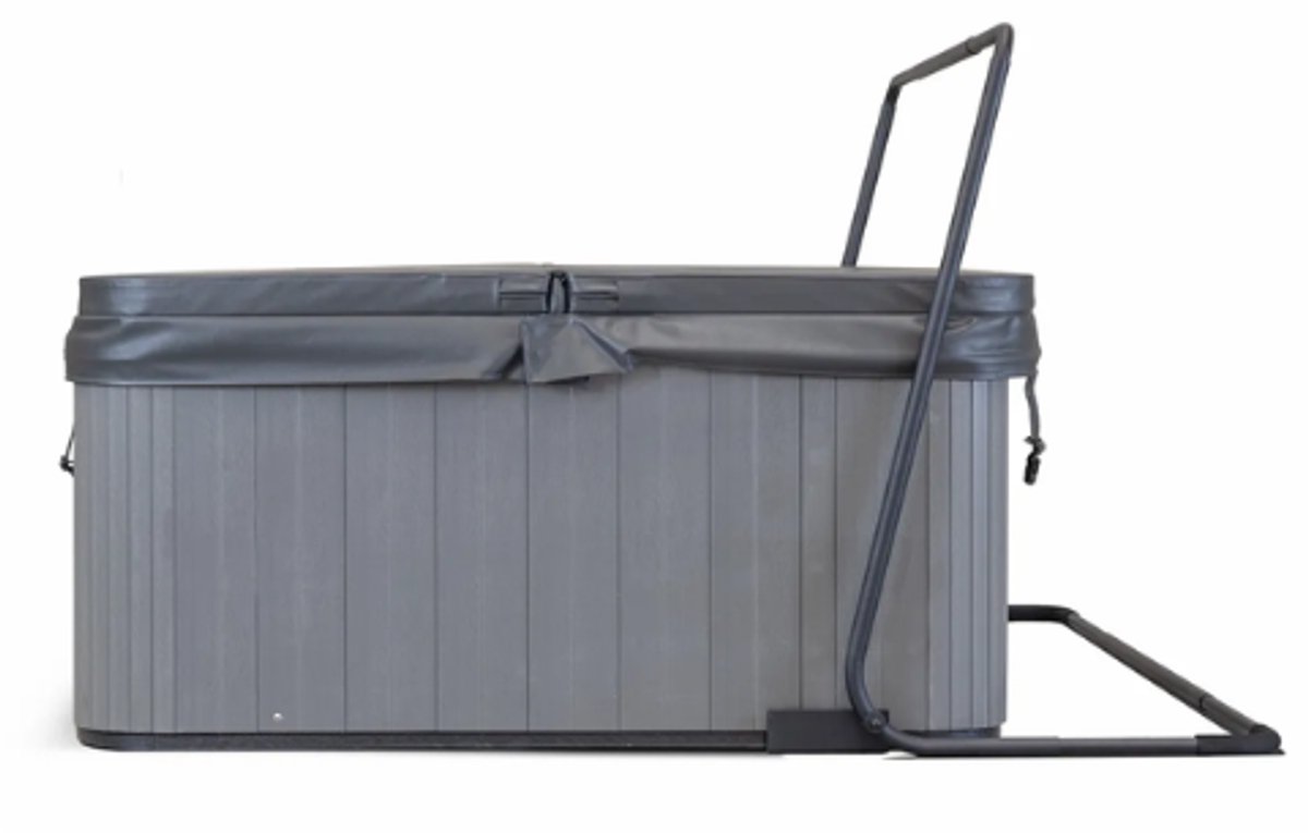 W’eau Coverlift 2 - Luxe Universele Spa Coverlift - Onderbouw Systeem - Verlengt Levensduur Cover - Hoogwaardig Aluminium - Zwart