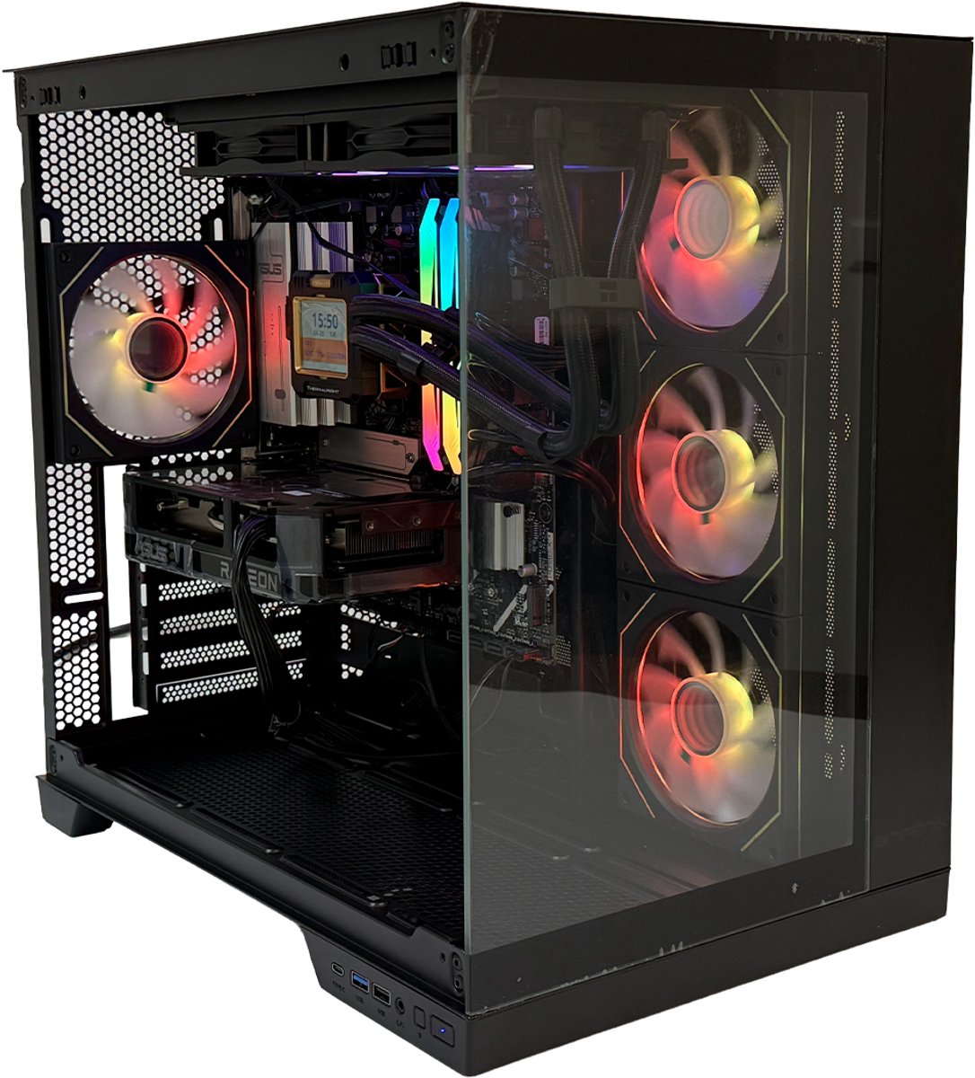 Azoth – Powered by ASUS / ELITE-9060XT / AMD Ryzen 5 7500X3D TRAY / ASUS DUAL Radeon RX 9060 XT 16GB / 32GB RAM / 1TB M.2 SSD Gaming PC