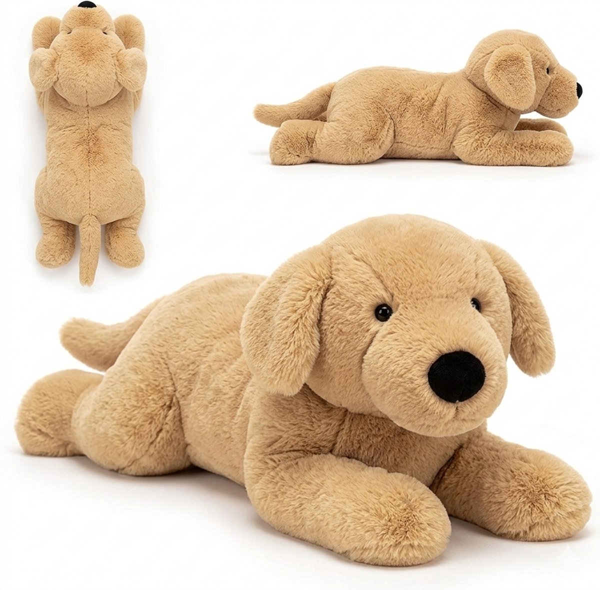 LunaGood® Verzwaringsknuffel hond - Volwassenen & kinderen - 50cm/2.4kg - Verzwaarde knuffel - Weighted stuffed animal - Plushie - Kalmerend - Anti-stress - ADHD - Autisme