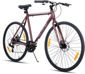 HILAND Clifford Racefiets - 700 x 32C - 7 Versnellingen - Lichtgewicht Aluminium Frame 53cm - Mechanische Schijfremmen - Heren & Dames - Commuter Bike