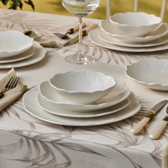 Karaca Bloom - 24-Delige New Bone Serviesset - 6 Personen - Wit - Luxe Servies — afbeelding 2
