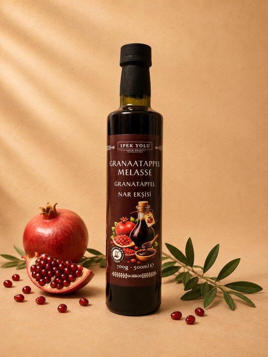Ipekyolu - Granaatappel Melasse - 500ml - 100% Natuurlijk -Granaatappel Zuur - Saus - Nar Eksisi - Turkiye