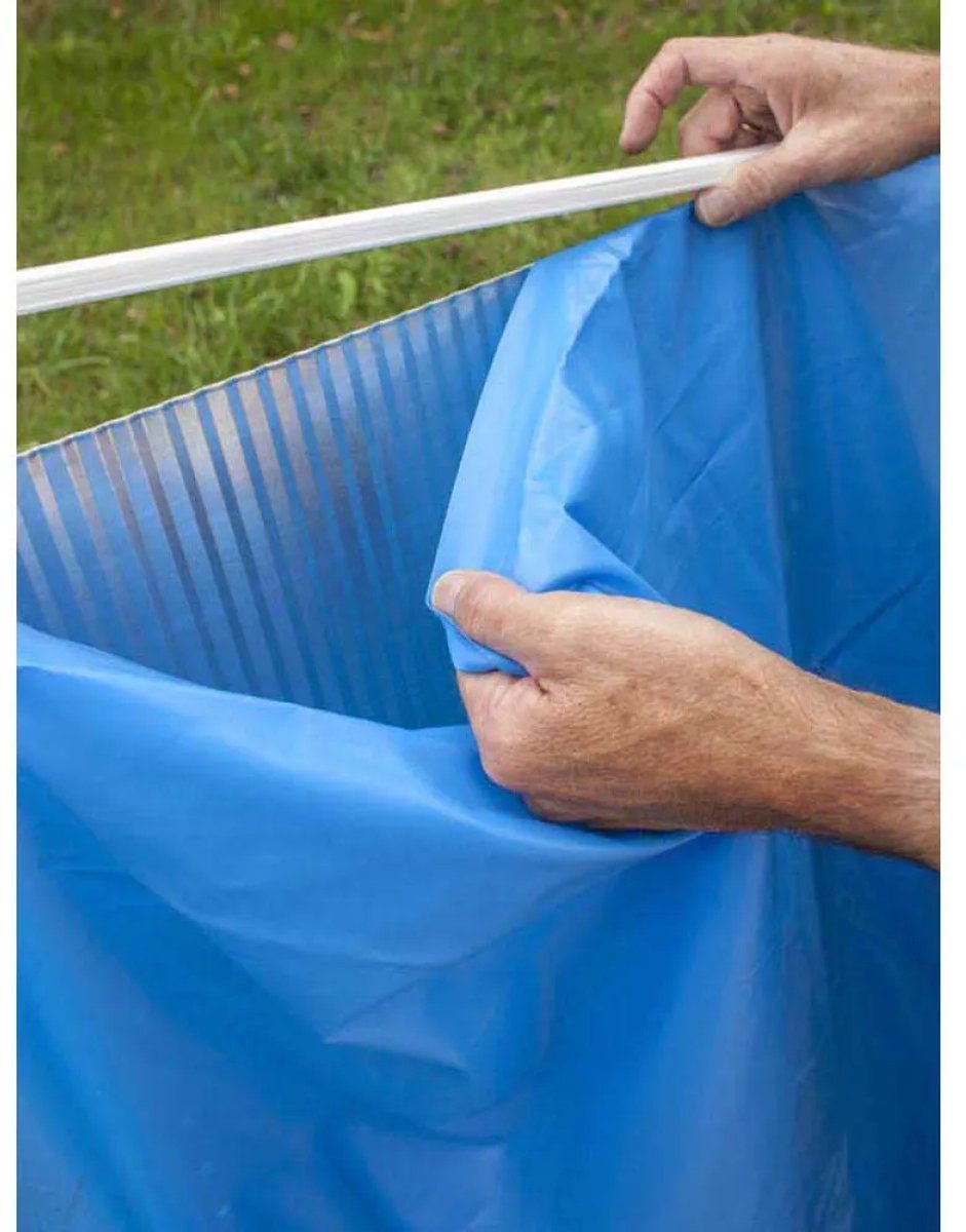 Gre Couverture pour piscine en acier - Ø 350 cm - Transparent