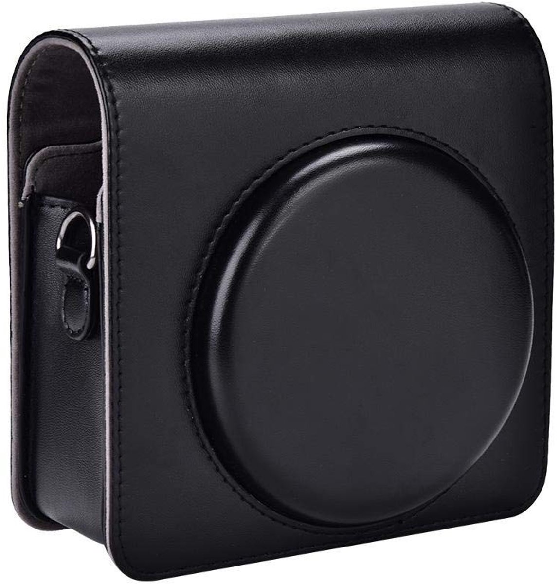 Elzusha - Camerahoes - Fujifilm Instax SQ6 - PU-leer - Bruin - Camerabeschermhoes - Schouderriem - Compacte cameratas