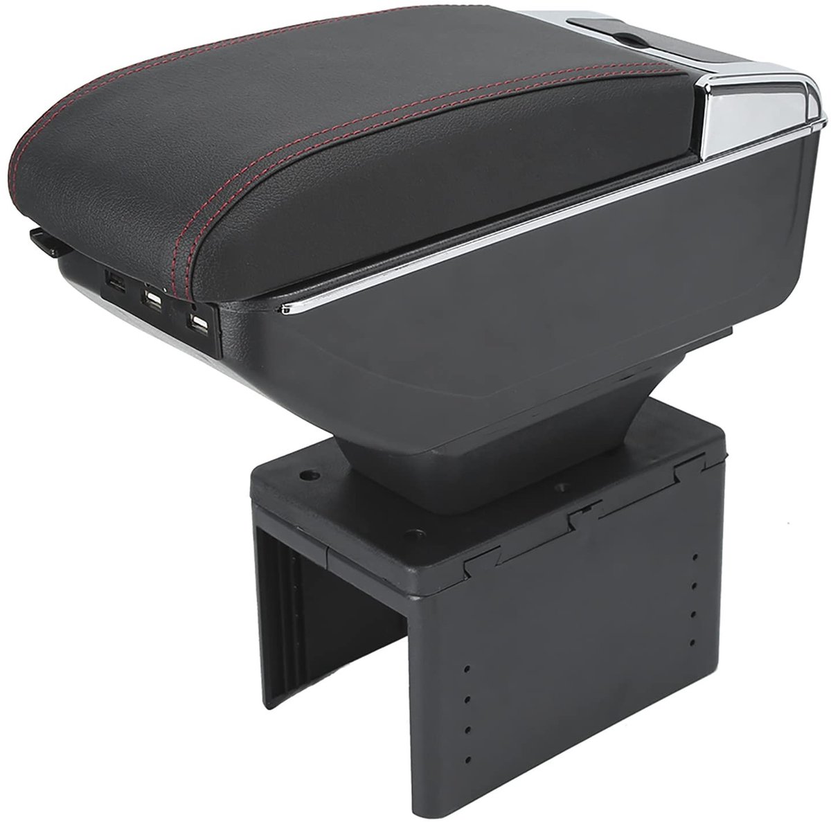 Dailygoods - Universele middenarmsteun - Autoarmleuning met USB-interface - Verstelbare opbergdoos - Comfortabel en praktisch - Geschikt voor de meest