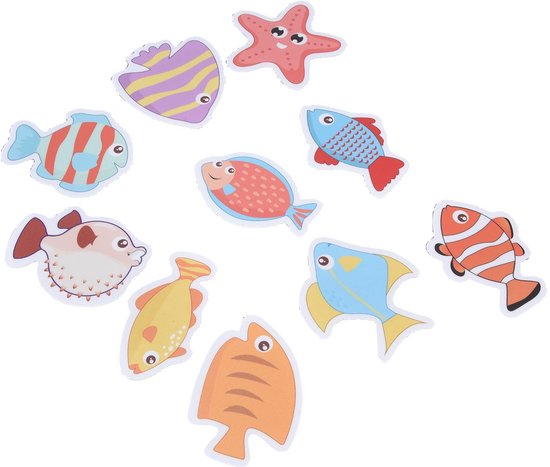 Bad Stickers - Antislip Decals - Veilig Douchen - Vrolijke Vissen - 20 Stuks - Kleurrijk — afbeelding 5