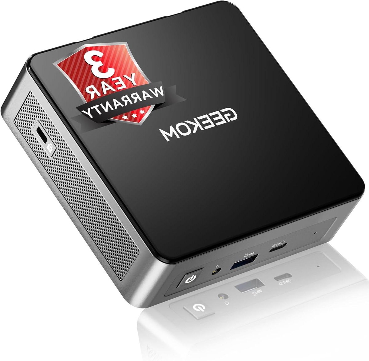 Mini PC - Compacte Computer - Thuiswerken Kantoor - Energiezuinig Stil - 3x 8K Display - Zwart