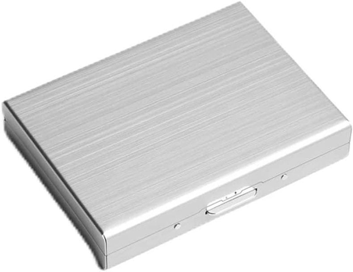 Kaarthouder - Metalen Kaartbox - Zakelijk Gebruik - Robuuste Constructie - 10.5 cm - Zilverkleurig