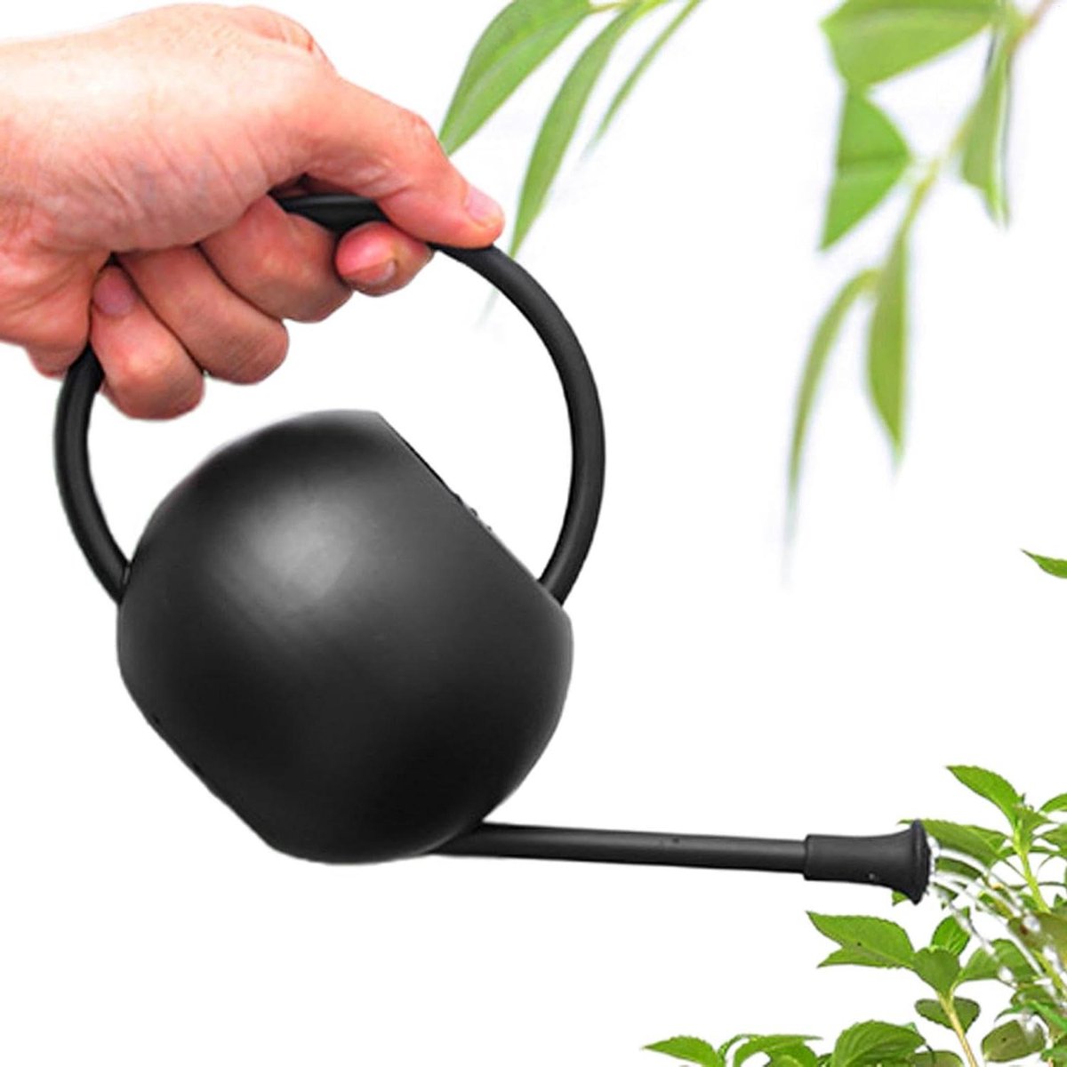 Kleine Gieter - Waterpot Kamerplanten - Planten Water Geven - Lange Nauwkeurige Uitloop - 400 ml Inhoud - Zwart