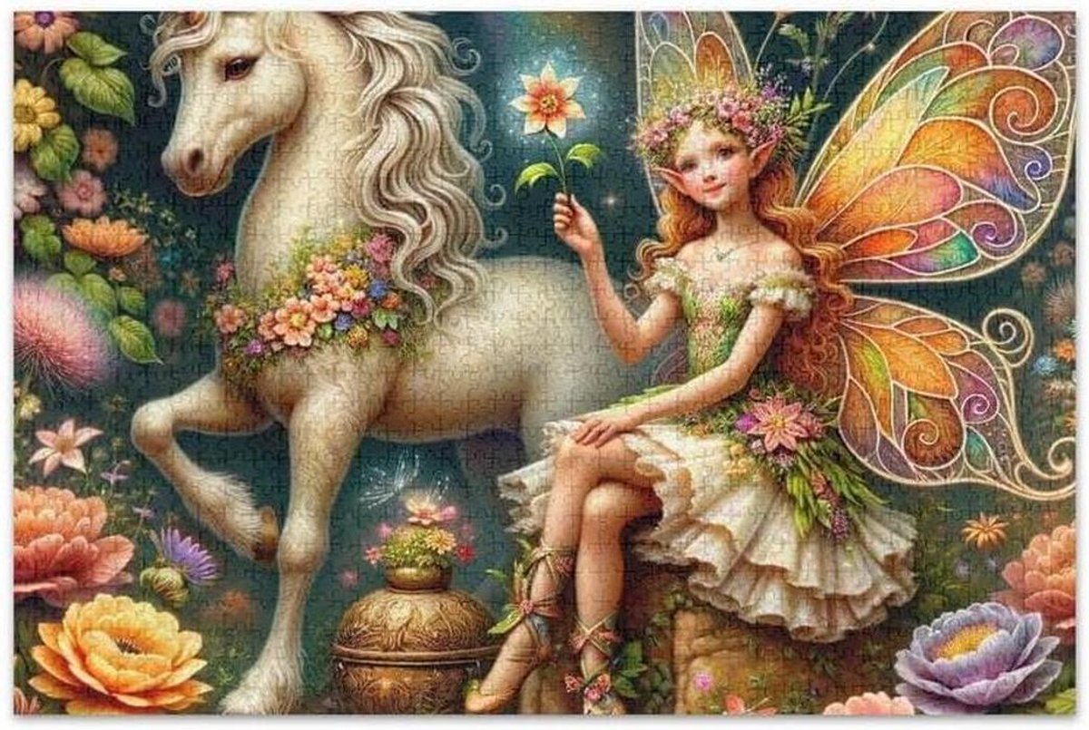Legpuzzel Volwassenen - Uitdagende Puzzel - Ontspanning Thuis - 1000 Stukjes - 75x50 cm - Vintage Goud