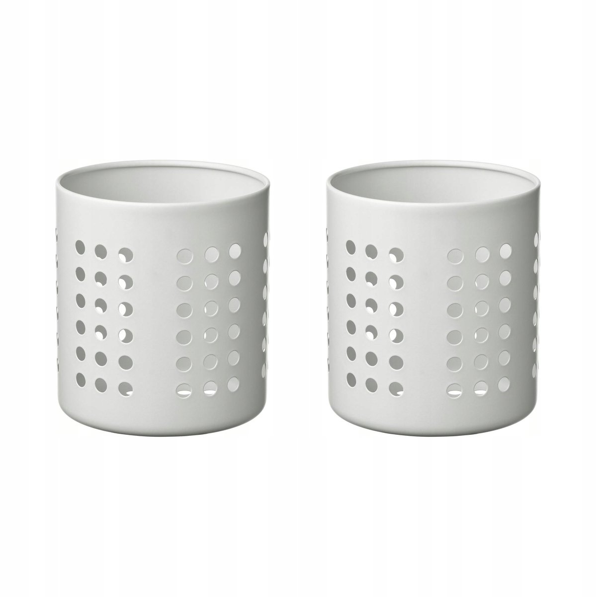 2x ORDNING Bestekhouder - Wit, 13.5 cm - Roestvrij Staal