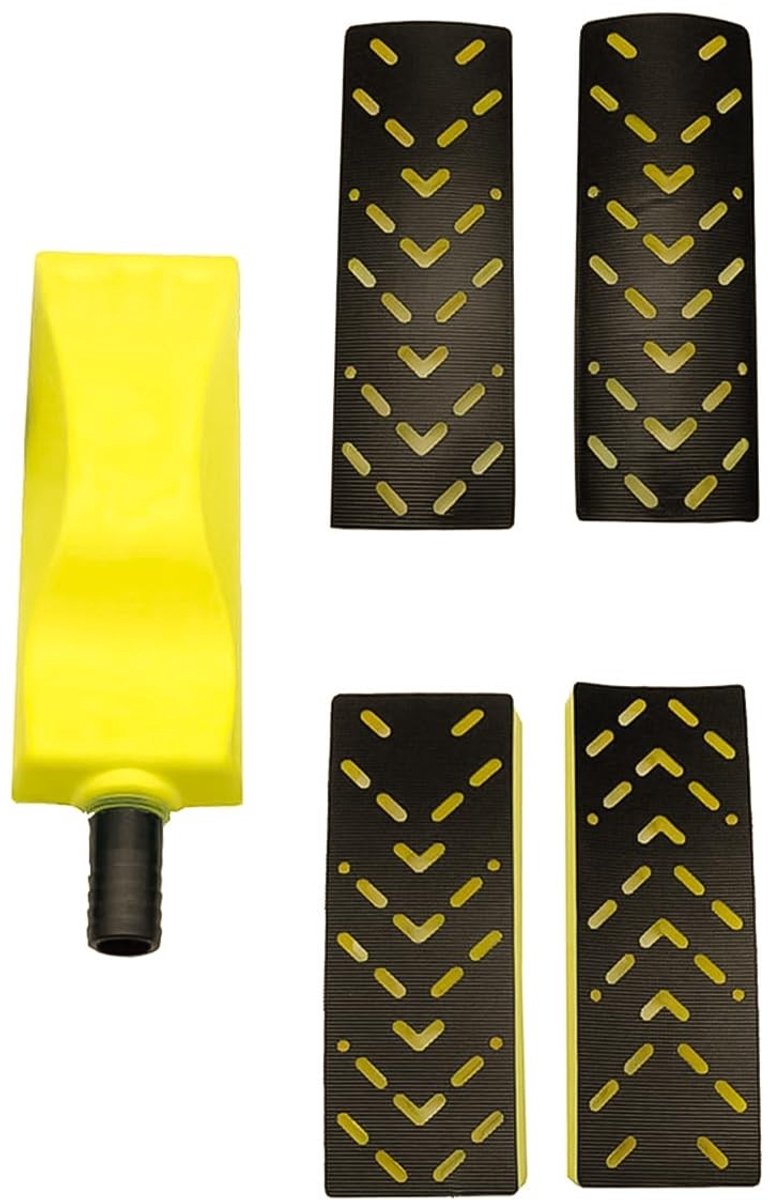 Dailygoods- Schuurblok met handvat - Geschikt voor 70x198mm schuurstroken - Inclusief 3 reserve schuurblokken - Voor vulmiddelen/stopverf - Ideaal voor houtbewerking/gipsplaatverwerking - Schuurmachine