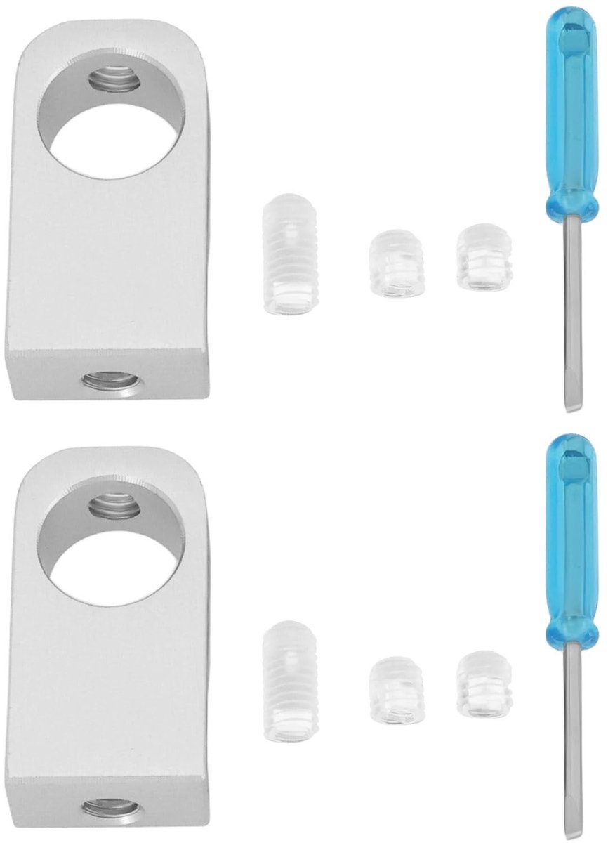 Dailygoods- Pijp Houder - Aluminium - 2x Klem - Klem Afstand 11 mm - Diafragma 14,5 mm - Eenvoudige Installatie - Stabiele Ondersteuning - Aquarium Klem