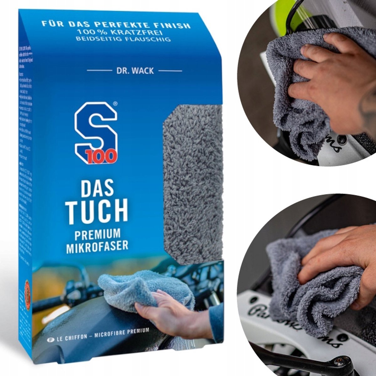 S100 Microvezeldoek Premium - Motor & Helm
