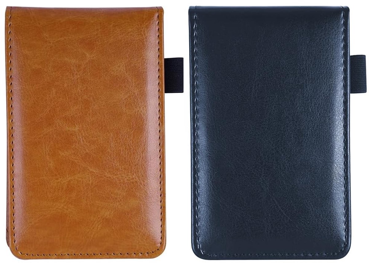 VLEMICO- Notebook Mini - Zaknotebook - Notitieblok - Compact - A7 - Penhouder - PU Behuizing - Notitieboekje