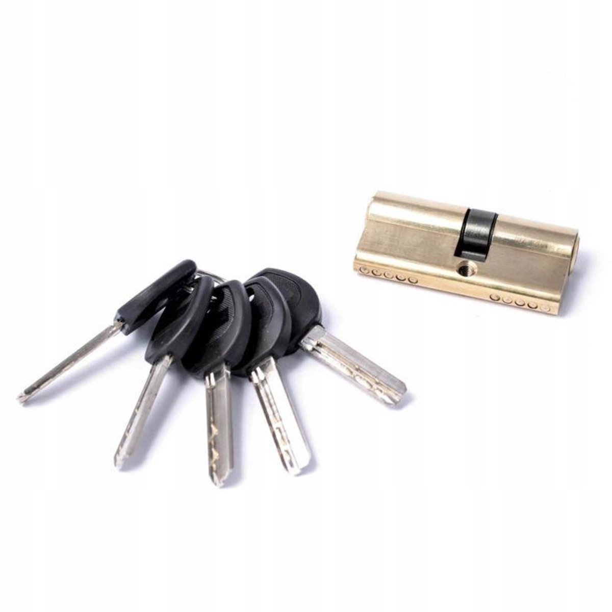 Cilinder A2 Messing 41/41mm met 5 sleutels