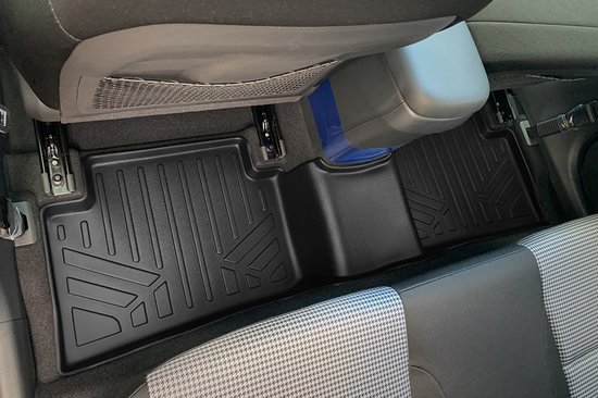 Smartliner 3D Automatten Set Voor- en Achterrij Hyundai Kona 2017-2023 en Kona N 2021-2023 - Zwart - Precisiepasvorm - Weerbestendige Bescherming - Antislip Oppervlak