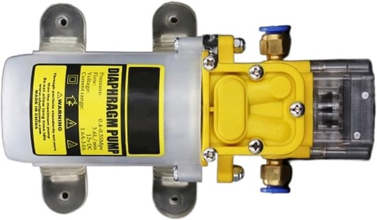 Membraanwaterpomp - Hogedruk pomp - Water overbrengen - Zelfaanzuigend ontwerp - 30W - Geel — afbeelding 5