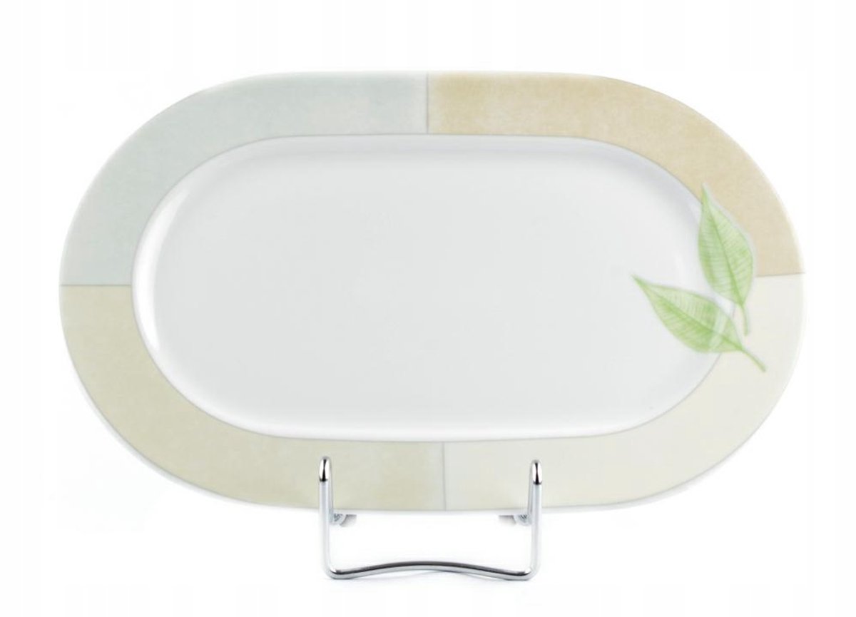 Lubiana Roma Ovale Schaal 28 cm - Groen Blad Decoratie