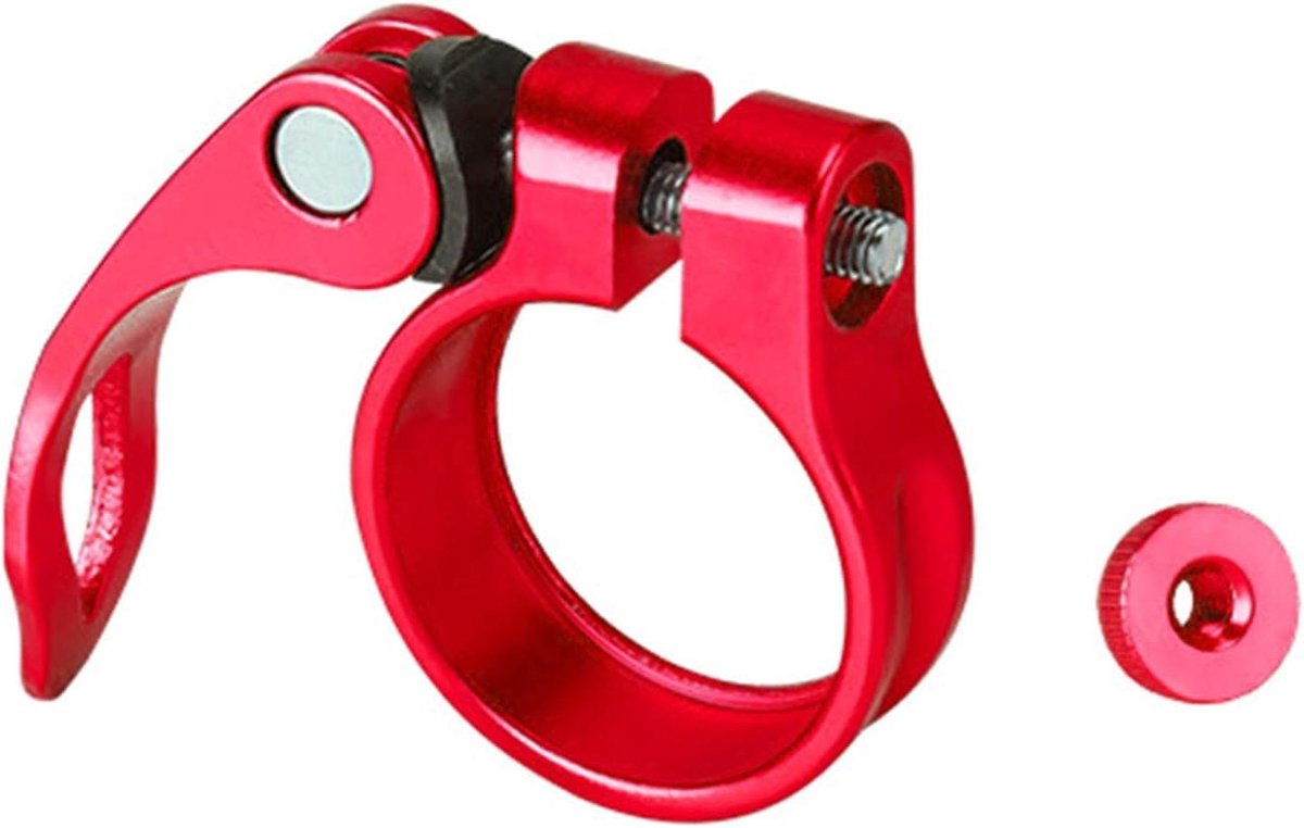Zadelpen Klem - Zadelpen Clip - Fiets Zadel Aanpassen - Quick Release - 318 mm - Zwart