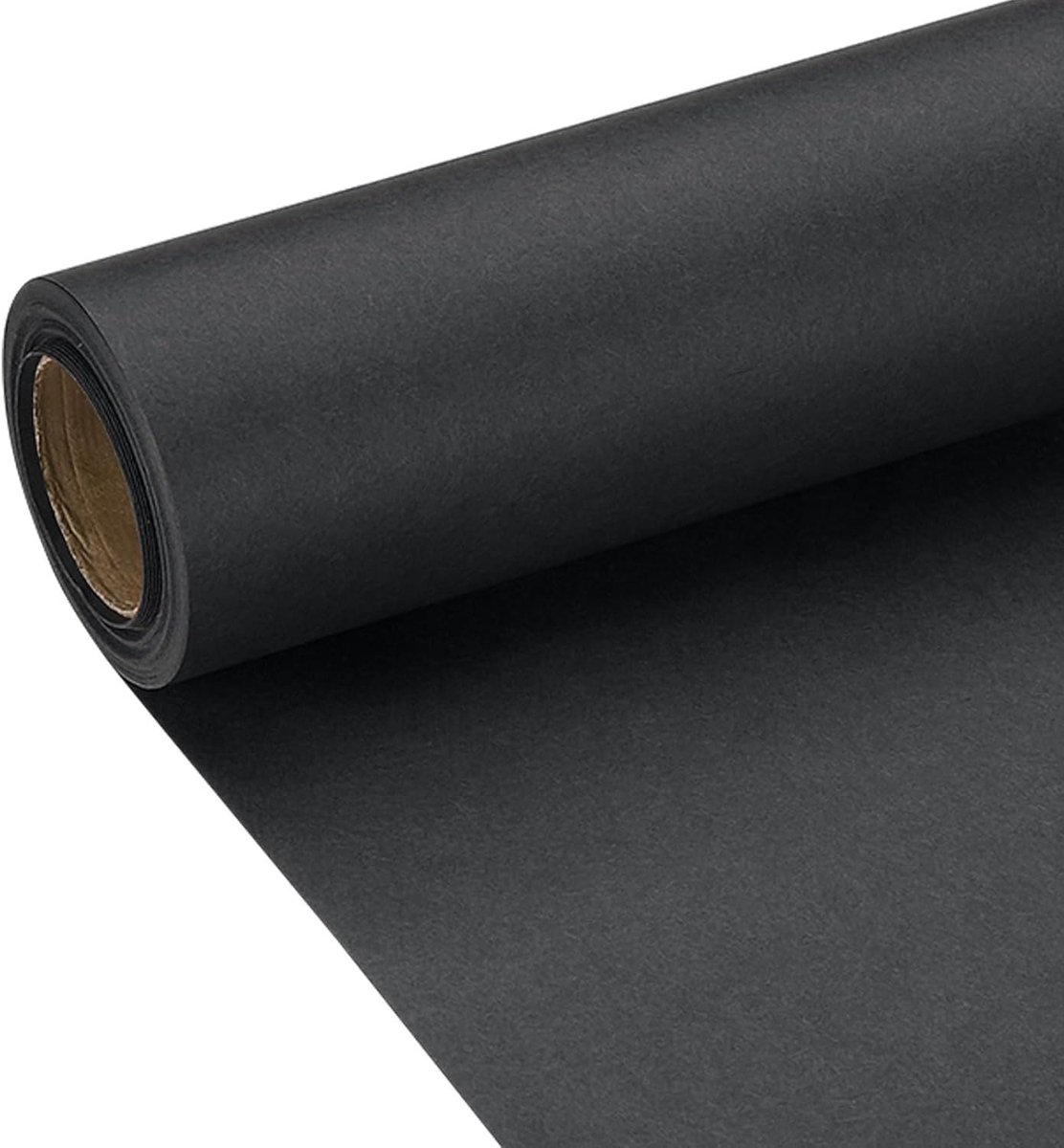 Inpakpapier Rol - Kraftpapier - Cadeaus Versieren - Stevig en Scheurvast - 25 voet - Zwart