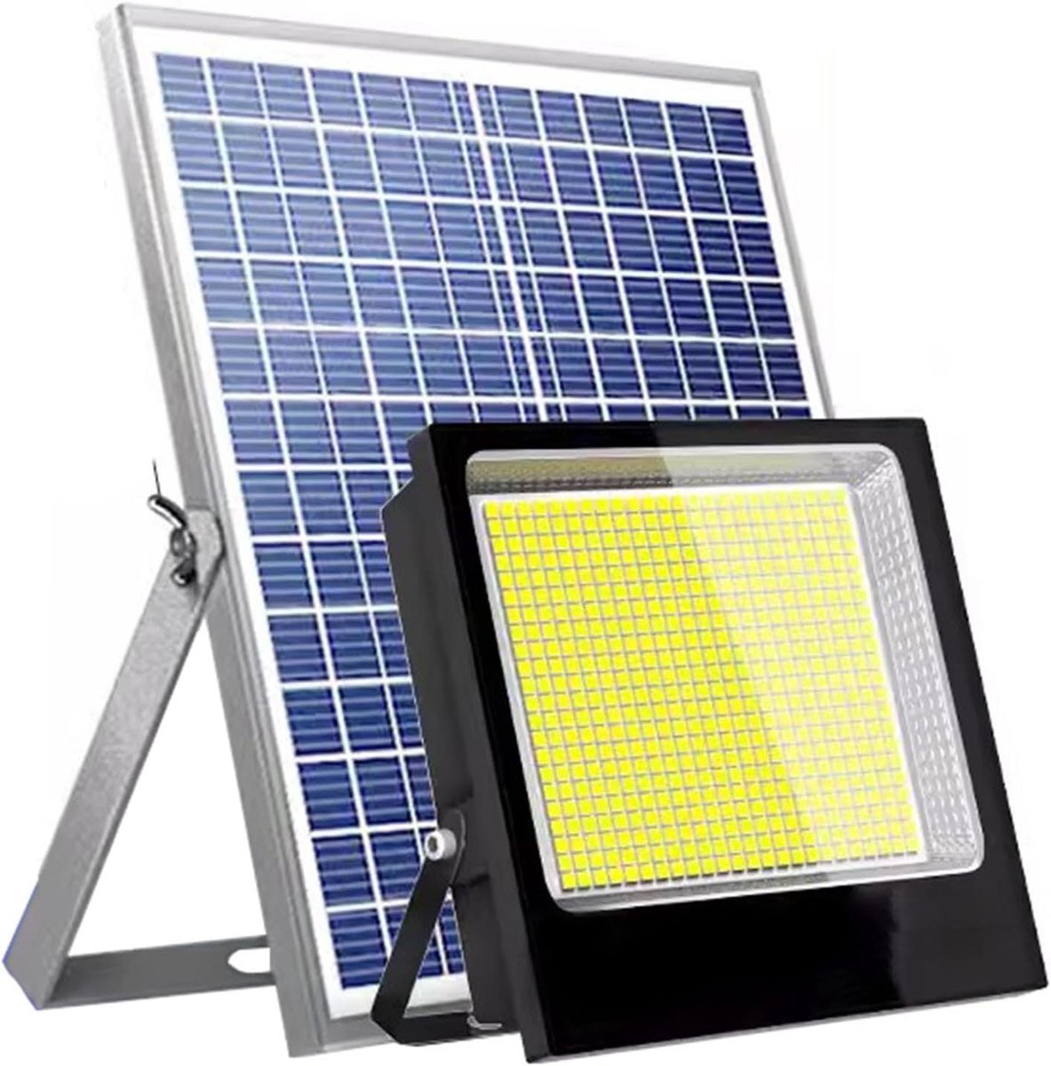 Zonne Straatlantaarn - Buitenlamp LED - Tuin Verlichting - Lange Kabel - IP66 Waterdicht -