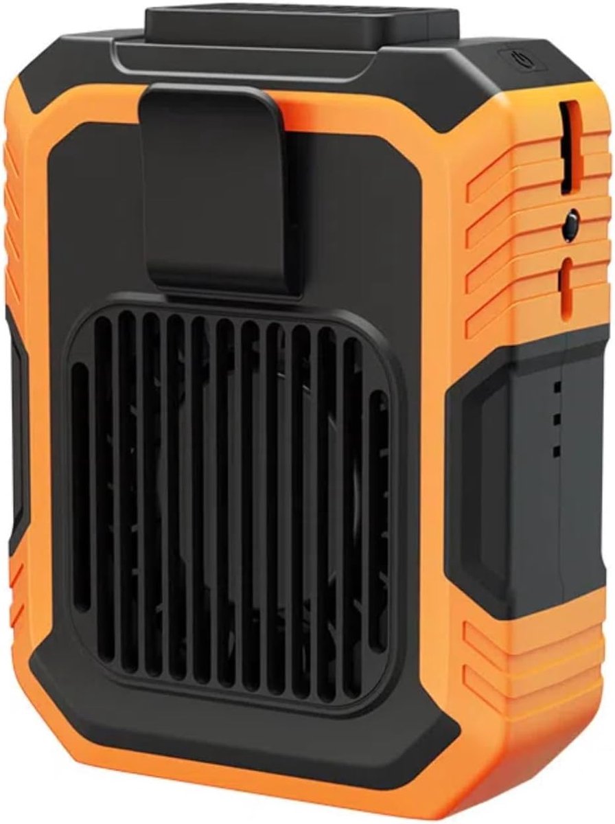 Mini Ventilator - Tailleventilator - 3 Instelbare Snelheden - USB Oplaadbaar - Turbine Extern Ventilatieontwerp