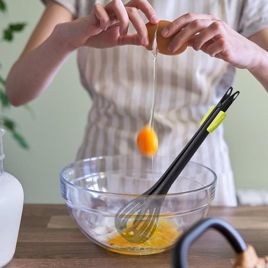 Handmixer Keuken - Spatel Klopper - Bakken en Koken - Ergonomisch Handvat - Niet gespecificeerd - Zwart — afbeelding 2