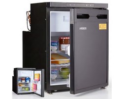 AREBOS Compressor Koelkast 50L 12/24V met Vriesvak -20°C voor Camper & Auto