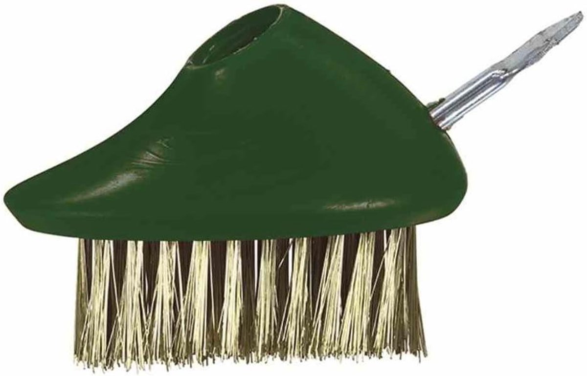 Vervangende voegenborstel - Krashoek borstel - Voegen reinigen - Messing staal borstels - 105 cm breed - Zilverkleurig