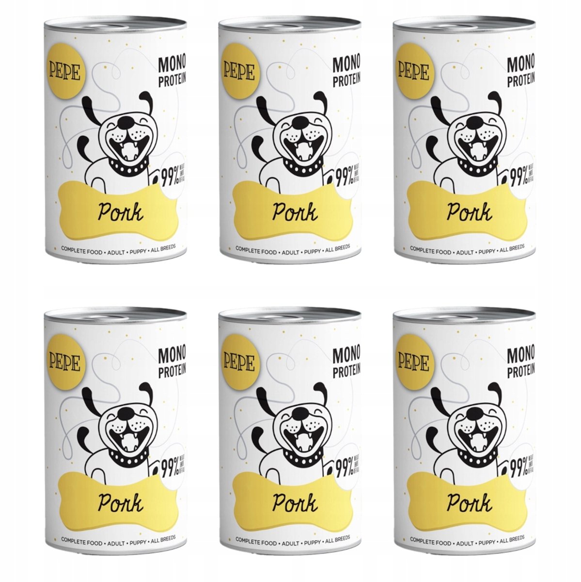 Paka Zwierzaka Pepe - Honden Natvoer - 99% Varkensvlees - Graanvrij