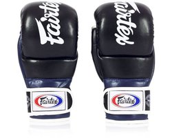 Fairtex FGV18 Super Sparring MMA Handschoenen - Zwart / Blauw - maat L