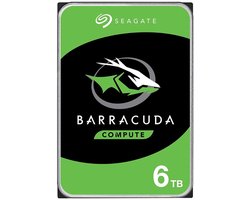 Seagate Barracuda - Interne harde schijf - Desktop HDD - 3.5 inch - 6 TB
