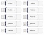 Philips USB stick 2.0 - 32GB - Snow - Wit - 10 stuks
