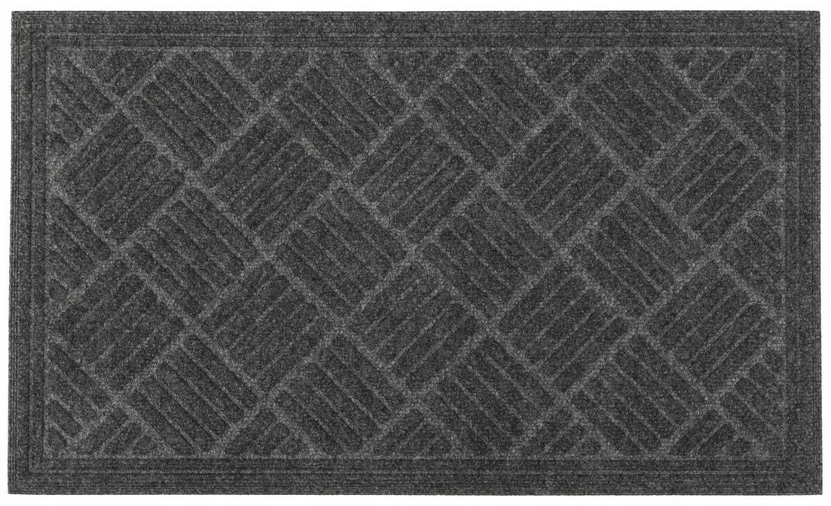 Wipe Mat Contours Grijs 80x120 cm - Duurzaam Gerecycled Rubber