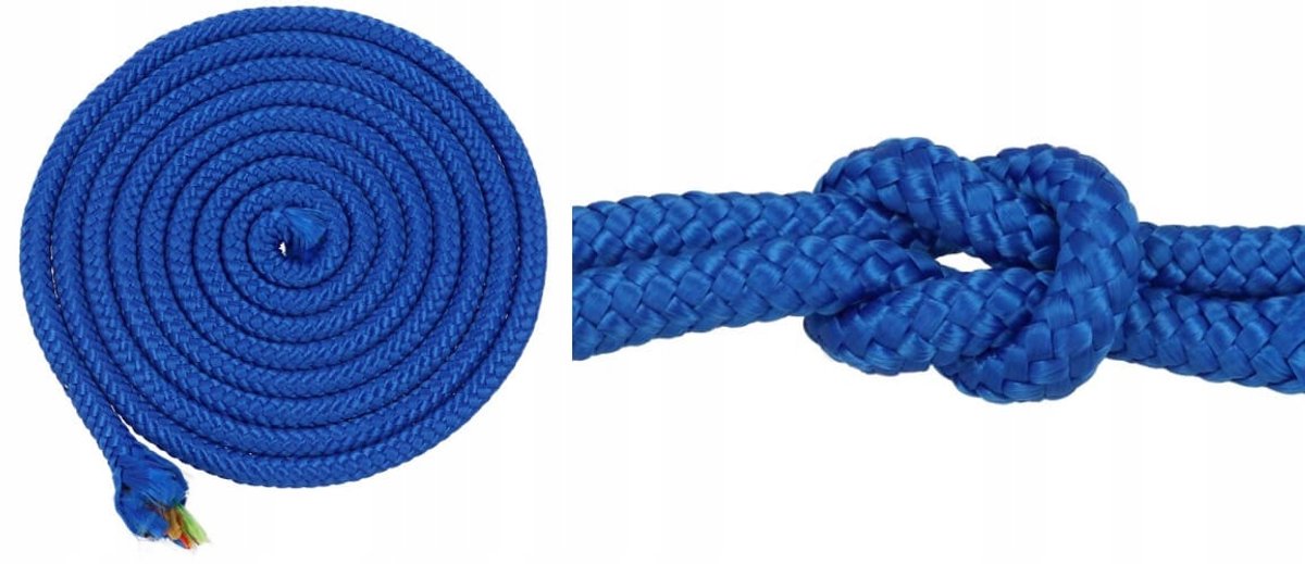 Blauw PP Touw 5mm Gevlochten Kern 25m Sterk Koord