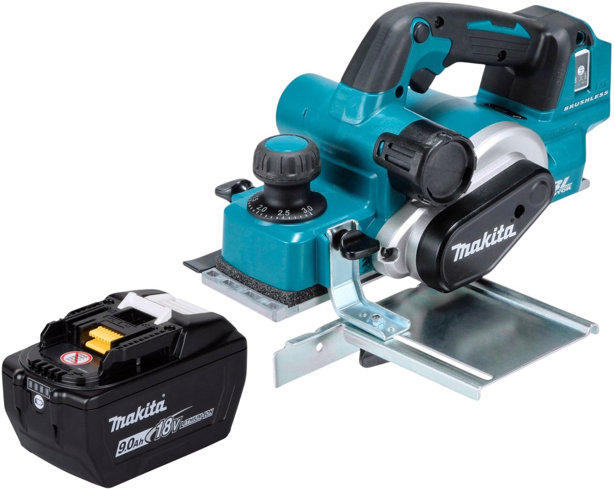 Makita DKP 181 Z Accu schaafmachine 82 mm 18 V Brushless Solo - zonder accu, zonder lader
