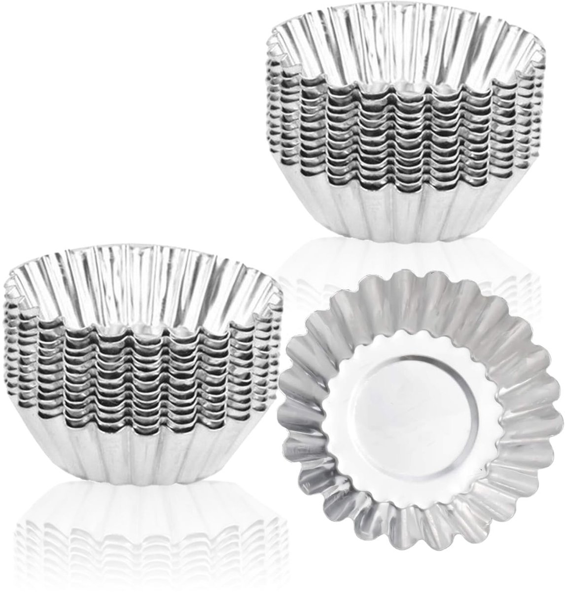 Dailygoods- Bakvormen Herbruikbaar Aluminium - Eiercakevorm - Anti-aanbaklaag - Duurzaam - Voor Cake/Koekjes - Perfect Cadeau - Cakevorm