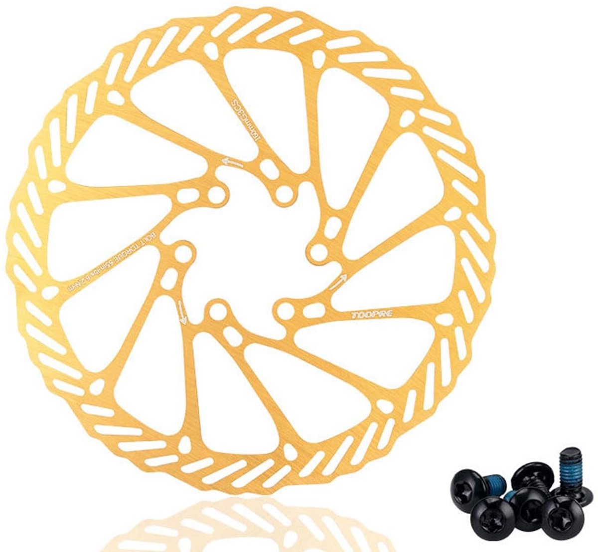 Dailygoods- Fietsremschijf 160mm - Roestvrij Staal - 6-gaats - Geschikt voor MTB/BMX/Racefiets - Constante Remprestatie - Eenvoudig te Gebruiken - Remschijf