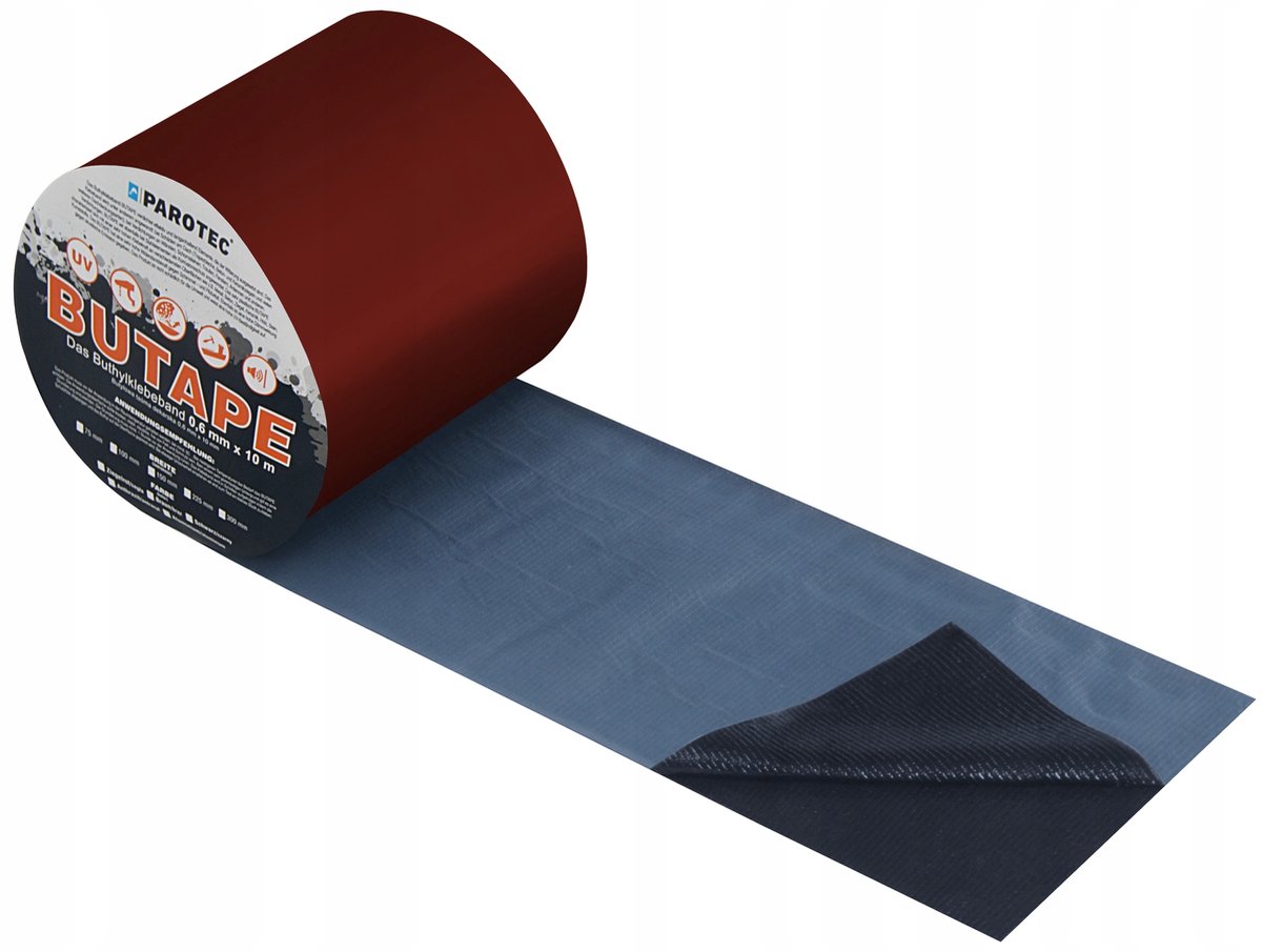 Butyl Dakgoot Reparatie Tape 75mm x 10m Kastanje