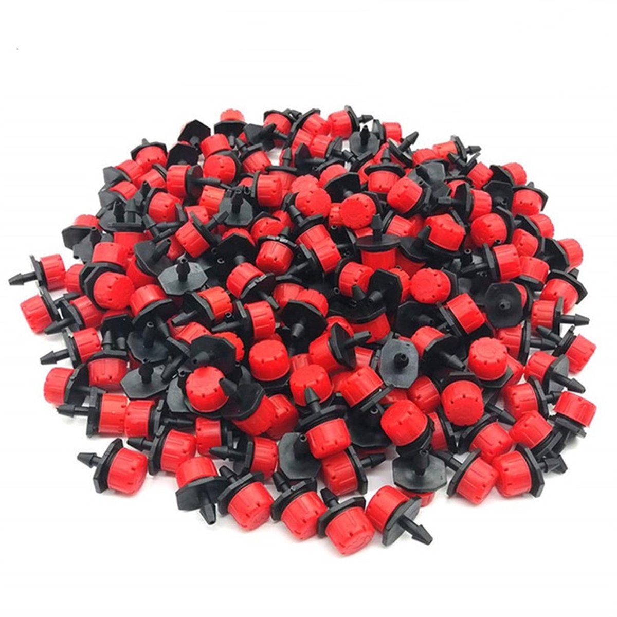 JHUBERS- Irrigatie Druppelaars 100 Stuks - Verstelbare Druppelaars - Micro Druppelaar - Plastic Druppelsysteem - Irrigatiesysteem - Hoogwaardig Materiaal