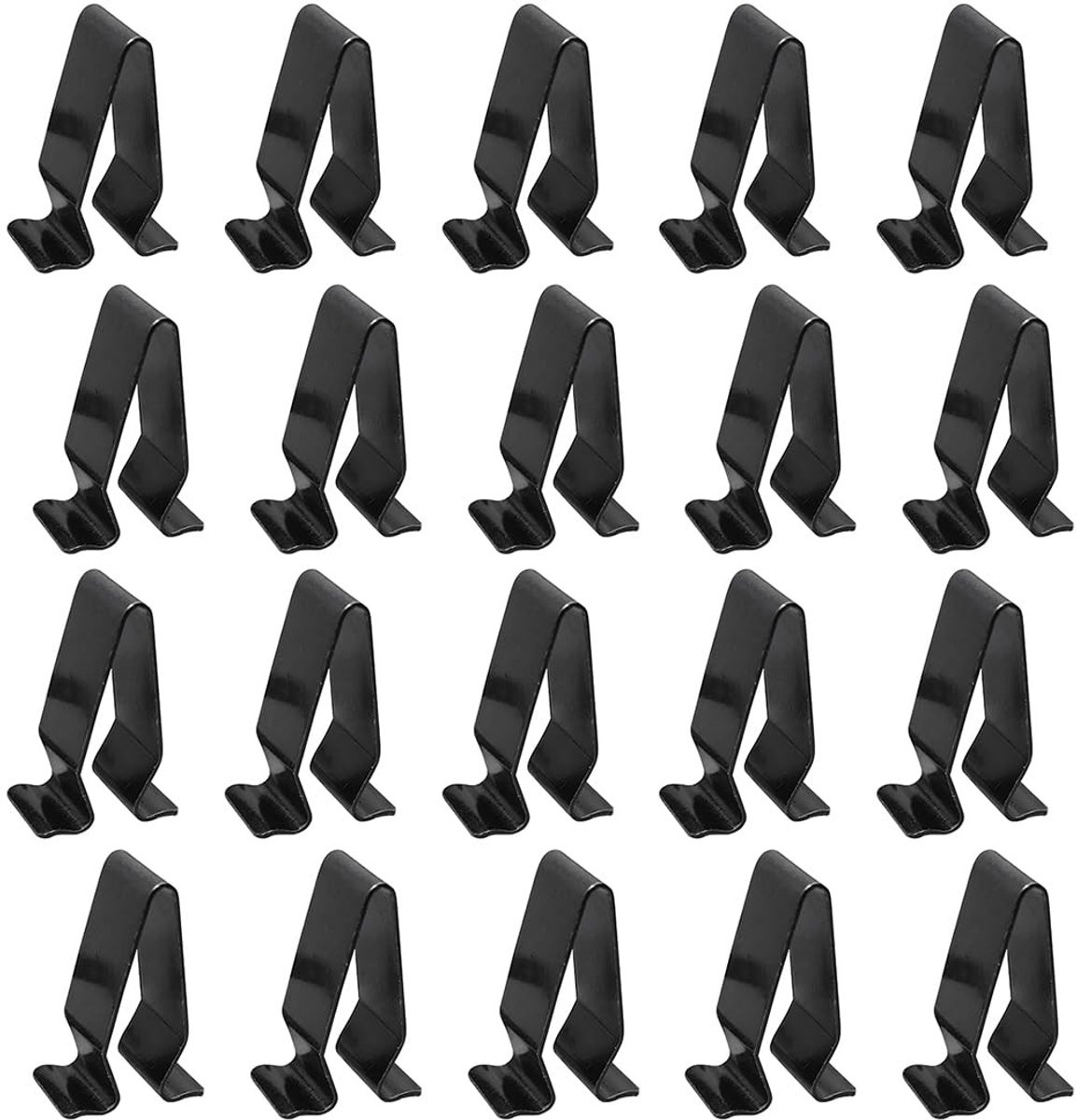 JHUBERS- Bevestigingsclips Set van 20 - Metalen Clips - Auto Clips - Interieurbekleding - Kofferbakbekleding - Slagbestendig - Ijzer 22*9*15MM - Autoclips