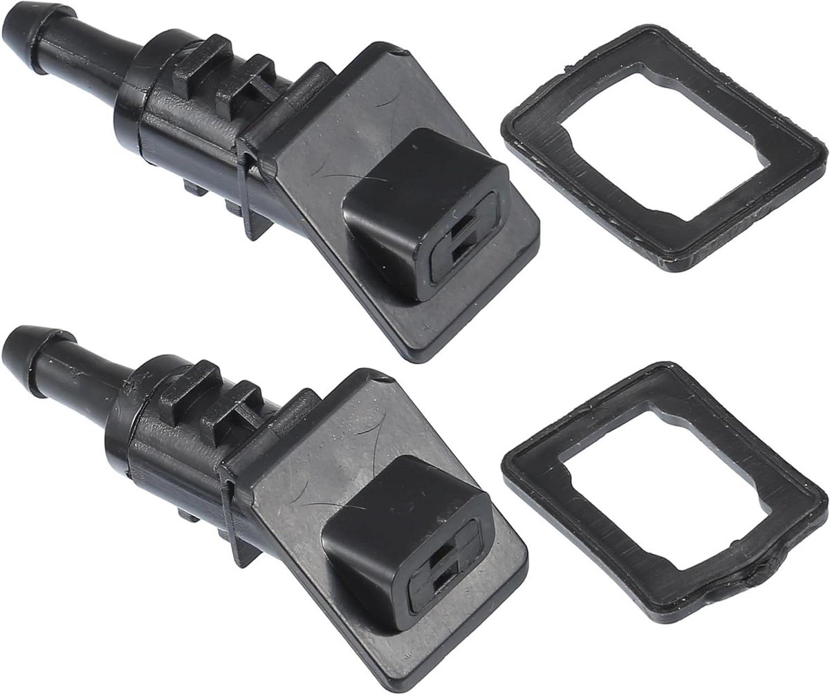 Voorruit Spuitkoppen - Wisser Jets - Rijcomfort Verbeteren - Directe Vervanging - 14 x 10 x 2 cm - Zwart