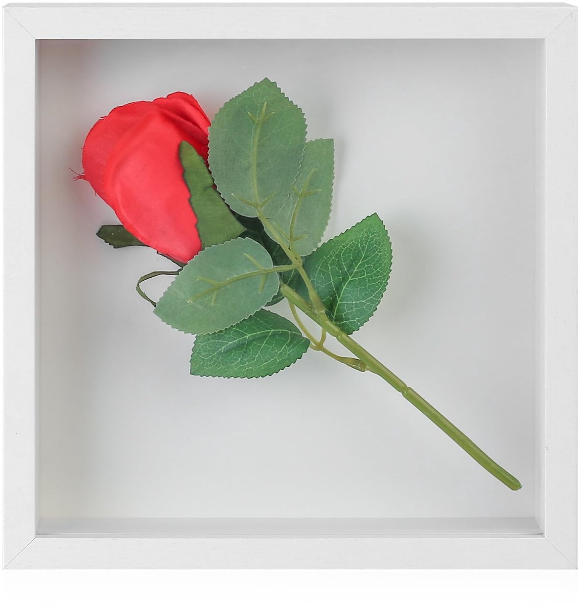 JHUBERS- Fotolijst 3D - 20x20 cm - Diepe Fotolijst - Hoogwaardig MDF - Plexiglas - Voor Me
