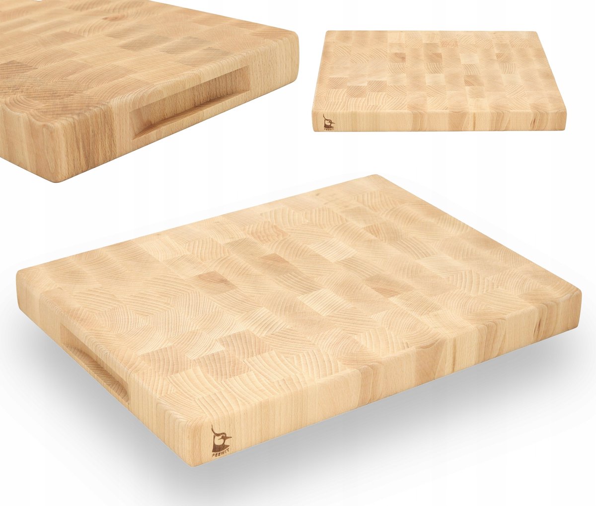 Massieve Beukenhouten End Grain Snijplank 40x30x4cm Geolied