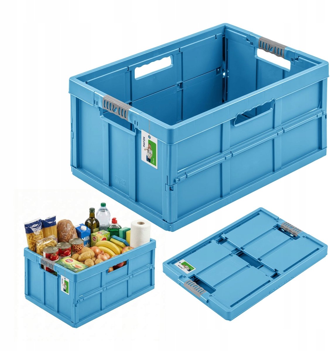 Keeeper Benno Eco Opvouwbare Boodschappenkrat - 45L, 50kg Draagvermogen