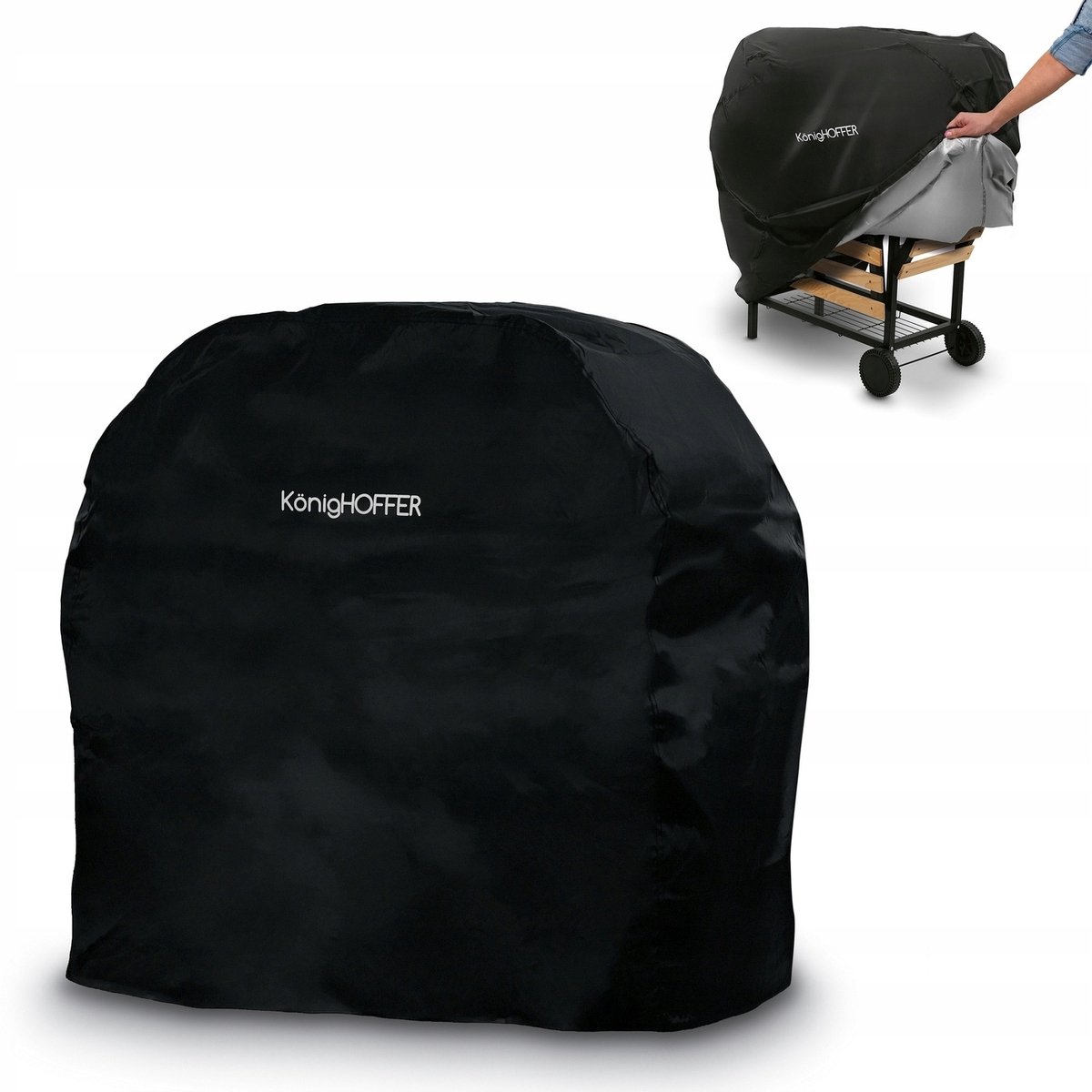 Waterdichte Grillhoes Konigoffer BBQ 90x50x94cm - Bescherm uw Grill